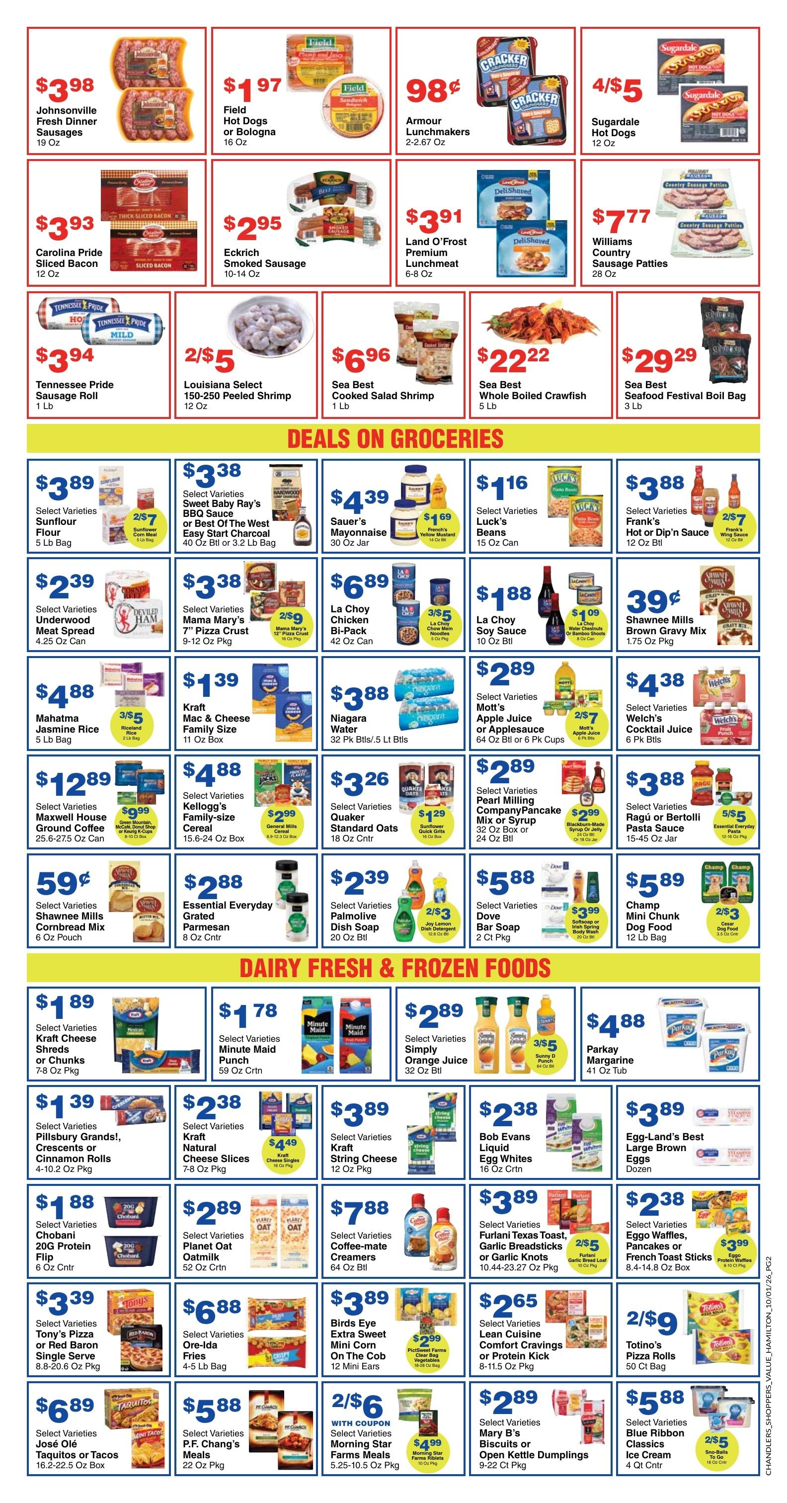Chandler's Stores (Hamilton, AL) Weekly Ad September 30 - October 6, 2026
