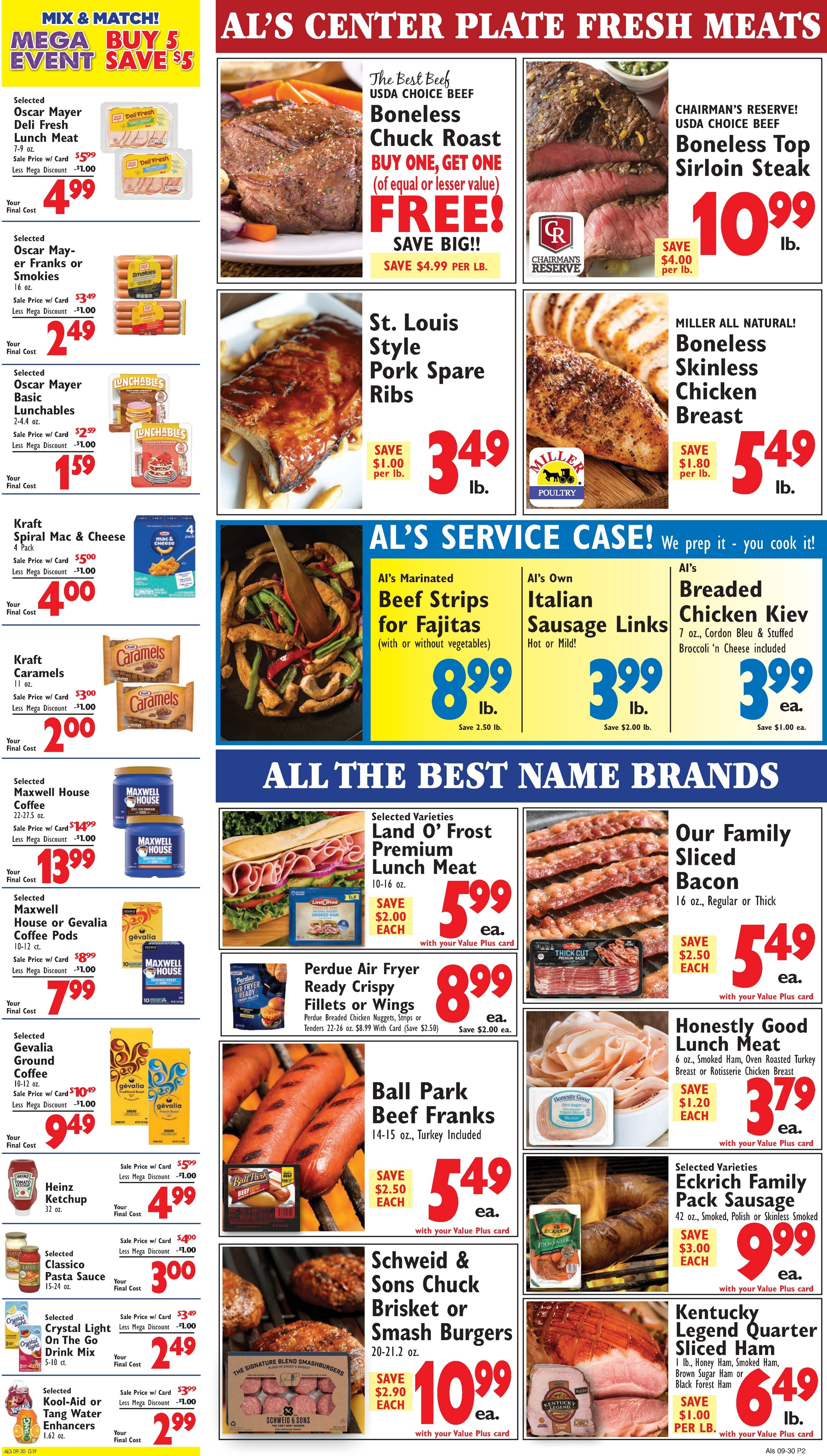 Al's Supermarket Weekly Ad September 30 - October 6, 2026