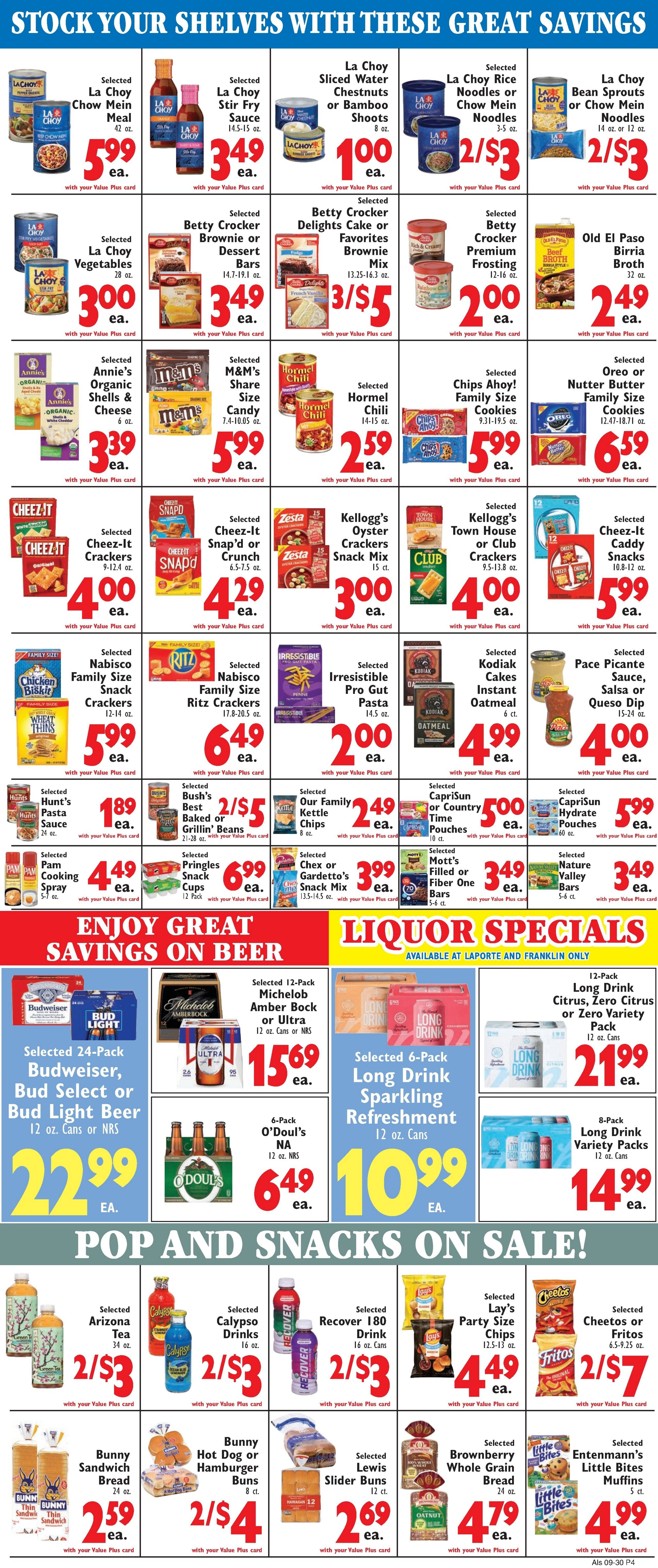 Al's Supermarket Weekly Ad September 30 - October 6, 2026