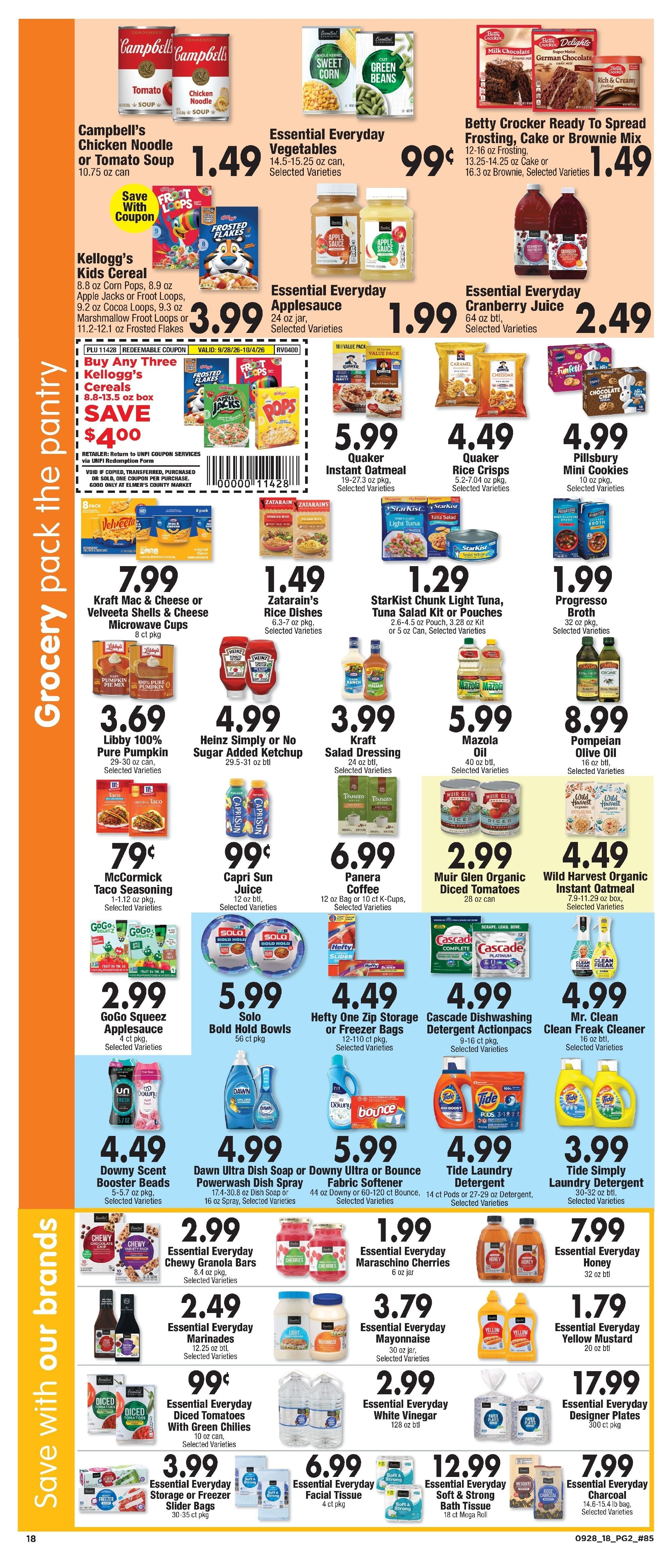 Elmer's County Market (412 N. Lincoln Rd., Escanaba, MI) Weekly Ad September 30 - October 6, 2026