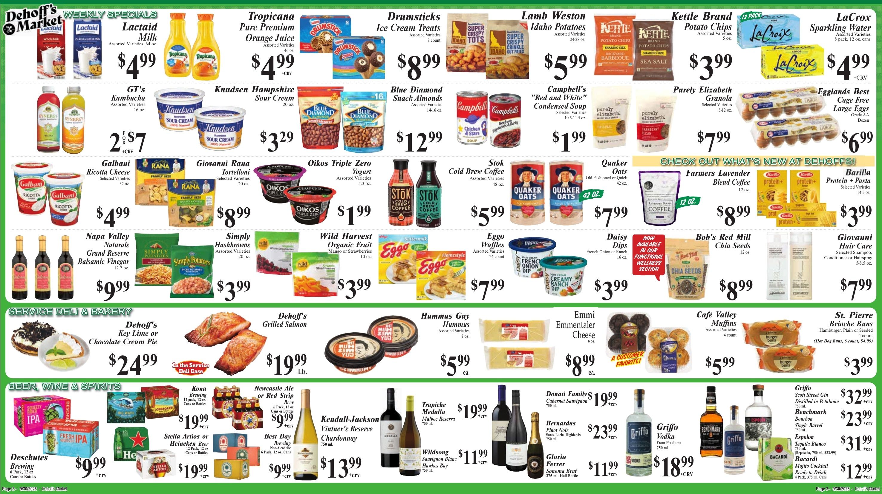 Dehoff's Key Markets (Redwood City Area, CA) Weekly Ad September 30 - October 6, 2026