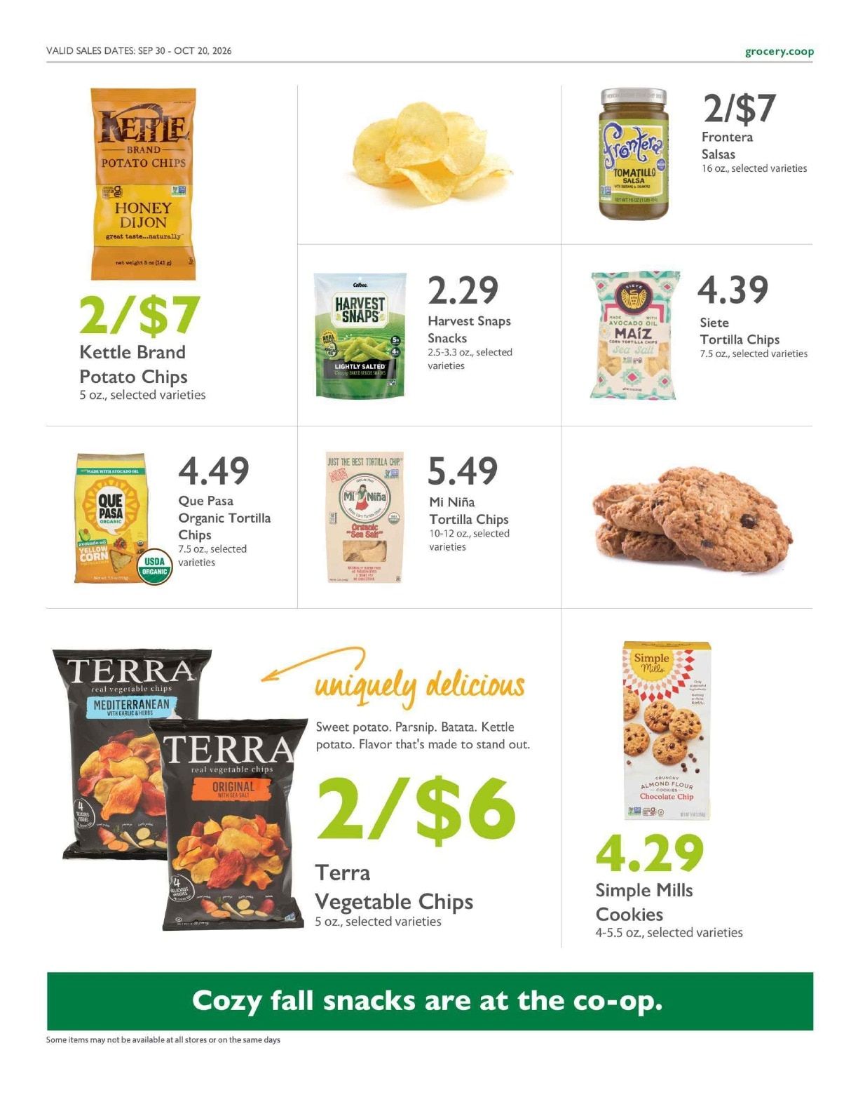Chico Natural Foods Cooperative Co+op Deals Weekly Ad September 30 - October 20, 2026