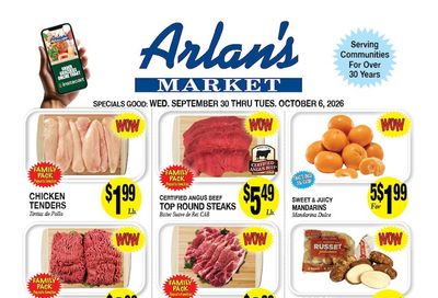 Arlan's Market (Freeport and other locations, TX) Weekly Ad September 30 - October 6, 2026