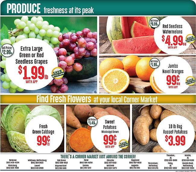 Corner Market MS (Mississippi) Weekly Ad September 30 - October 6, 2026