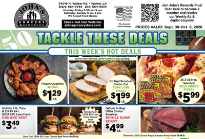 John's Grocery Weekly Ad September 30 - October 6, 2026