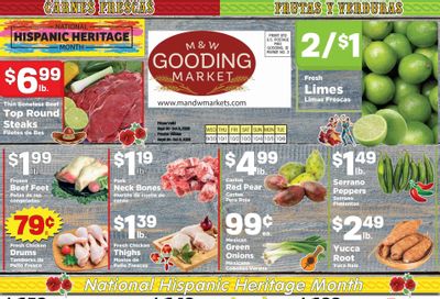 M&W Markets (Gooding, ID) Weekly Ad September 30 - October 6, 2026