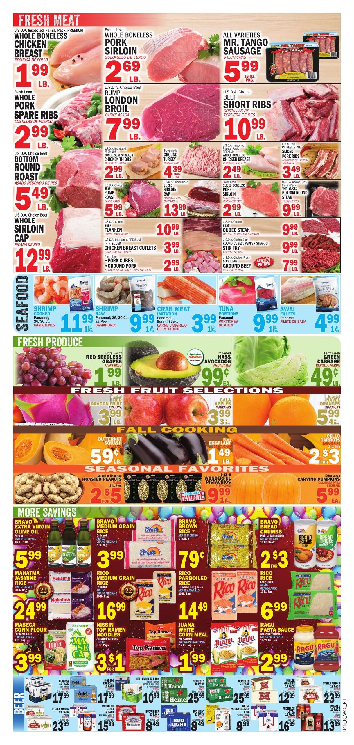 Bravo Supermarket (Boca Raton Area, FL) Bravo Florida Weekly Weekly Ad October 1 - 7, 2026