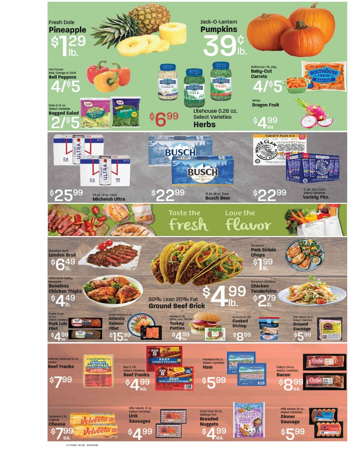 Elgin Foodtown Weekly Ad September 30 - October 6, 2026