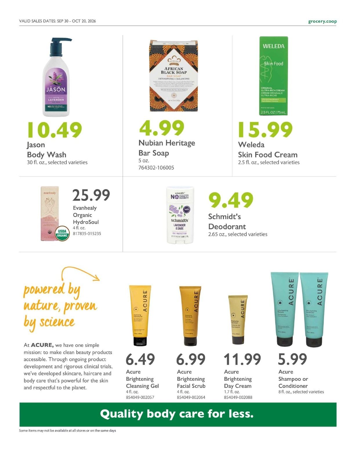 Community Food Co-op - Bellingham Co+op Deals Weekly Ad September 30 - October 20, 2026