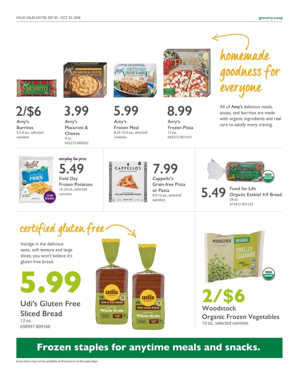 Community Food Co-op - Bellingham Co+op Deals Weekly Ad September 30 - October 20, 2026