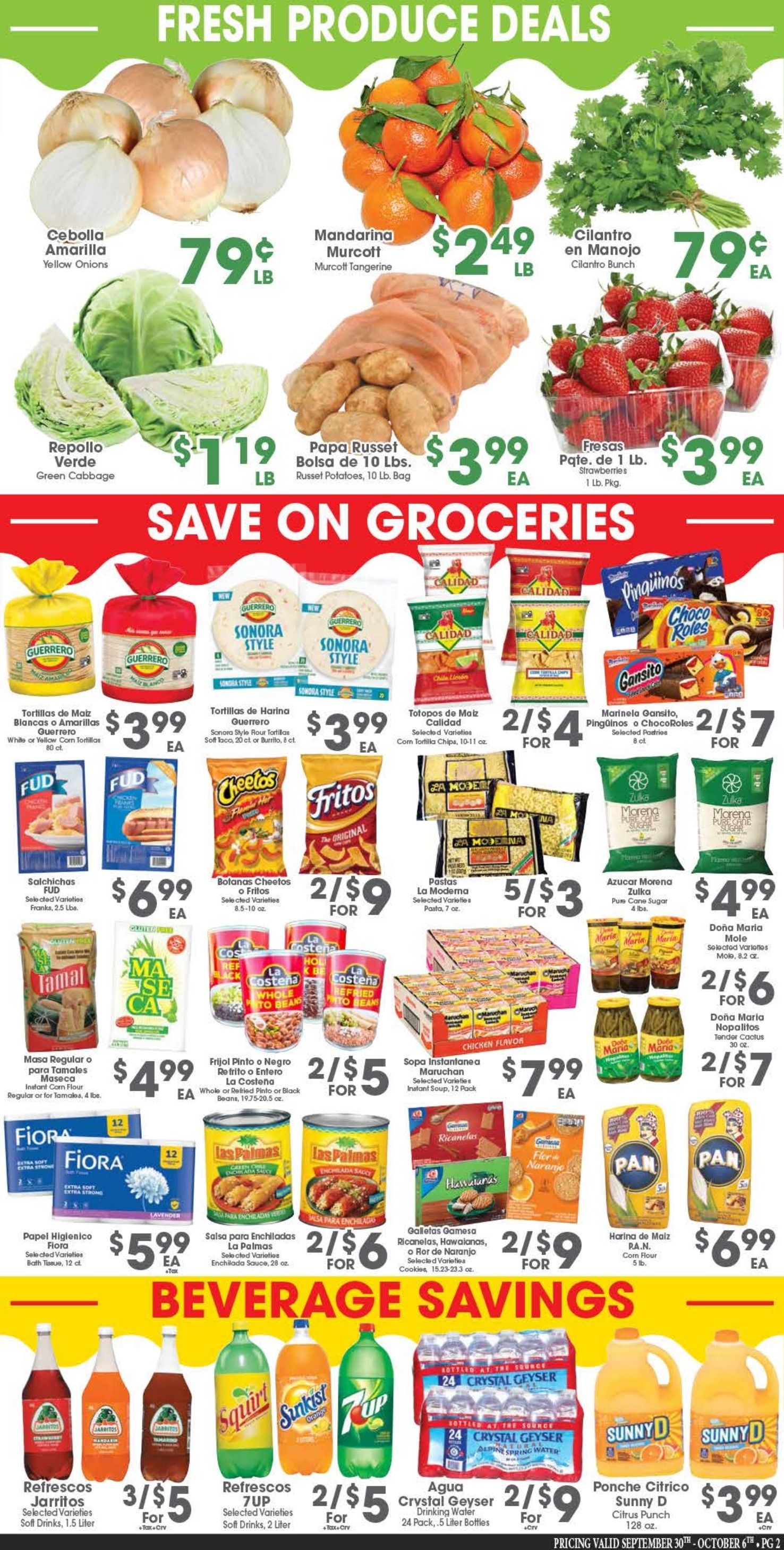 Arteaga's Food Center Weekly Ad September 30 - October 6, 2026