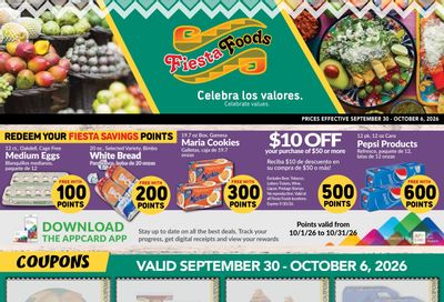 Fiesta Foods SuperMarkets Weekly Ad September 30 - October 6, 2026