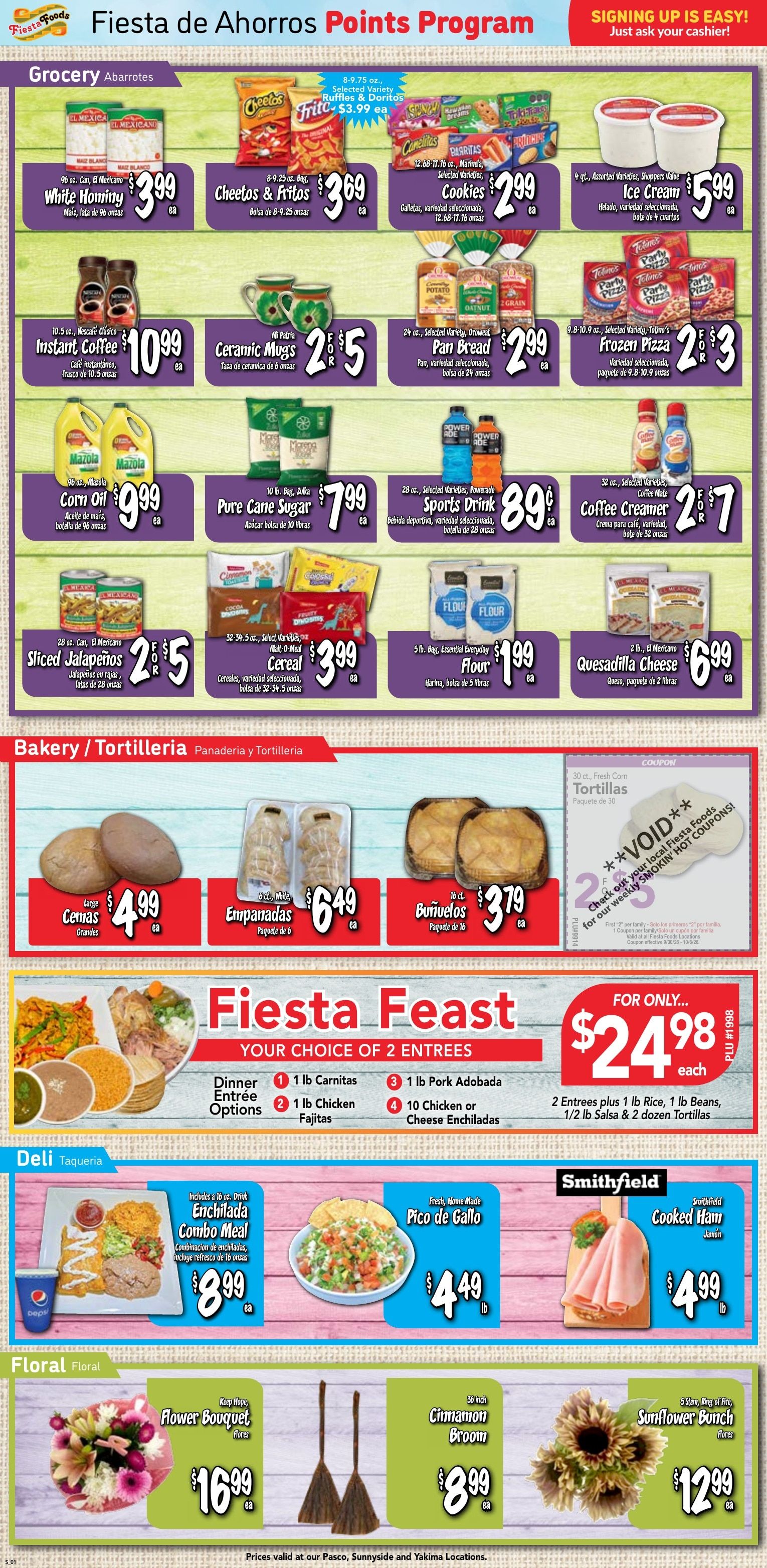 Fiesta Foods SuperMarkets Weekly Ad September 30 - October 6, 2026