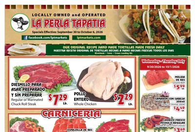 La Perla Tapatia Weekly Ad September 30 - October 6, 2026