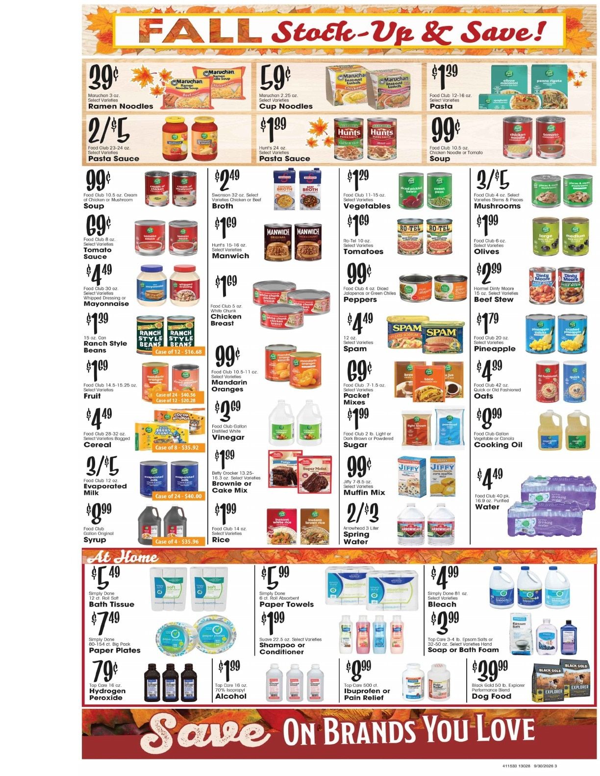 Joe's Food Center Weekly Ad September 30 - October 6, 2026
