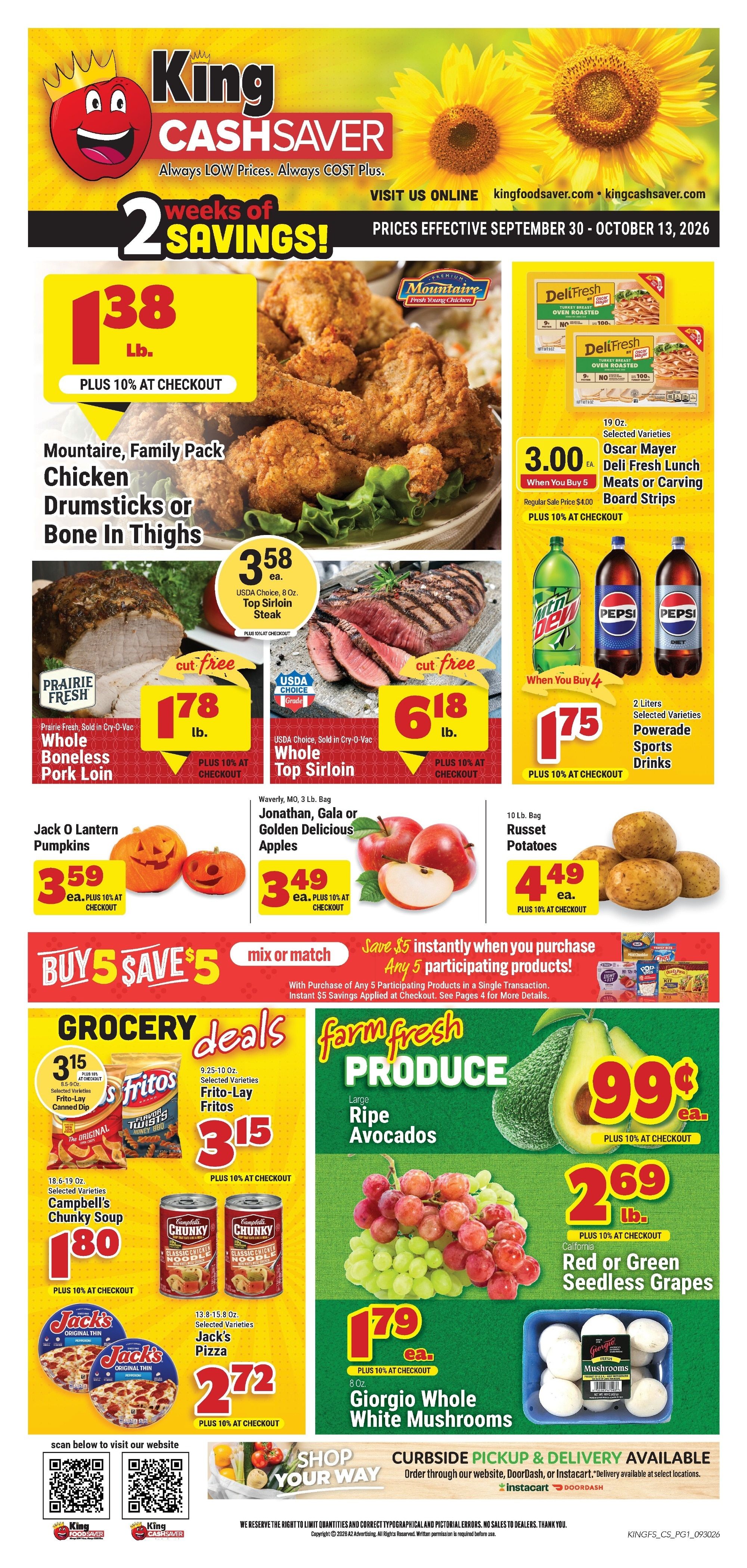 King Cash Saver (Lebanon, MO) Weekly Ad September 30 - October 13, 2026