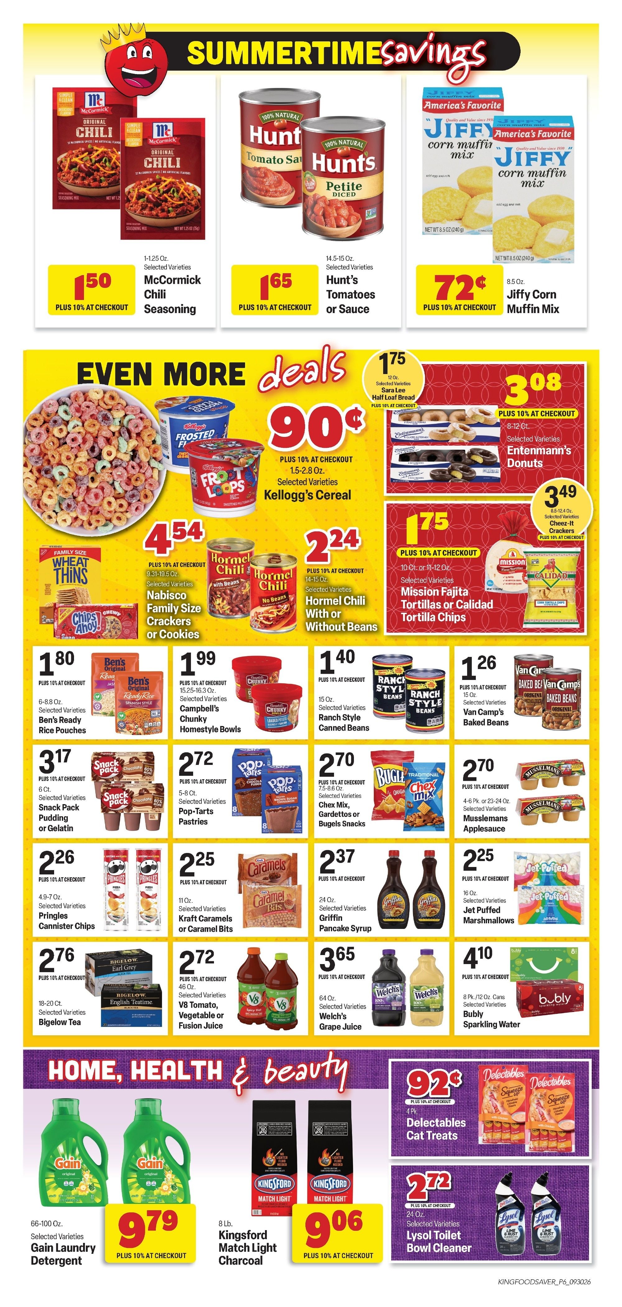 King Cash Saver (Ozark, MO) Weekly Ad September 30 - October 13, 2026
