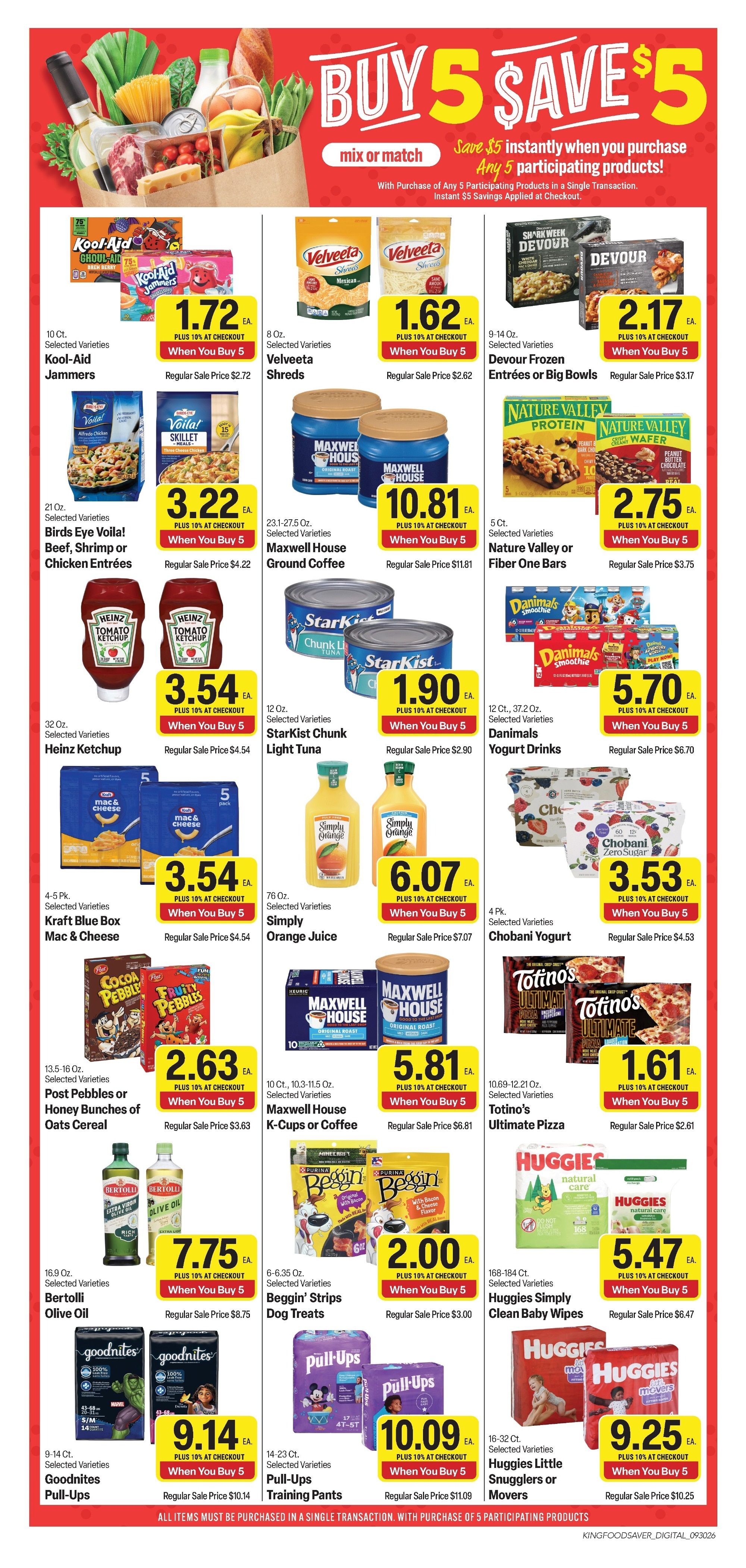 King Cash Saver (Parsons, KS) Weekly Ad September 30 - October 13, 2026