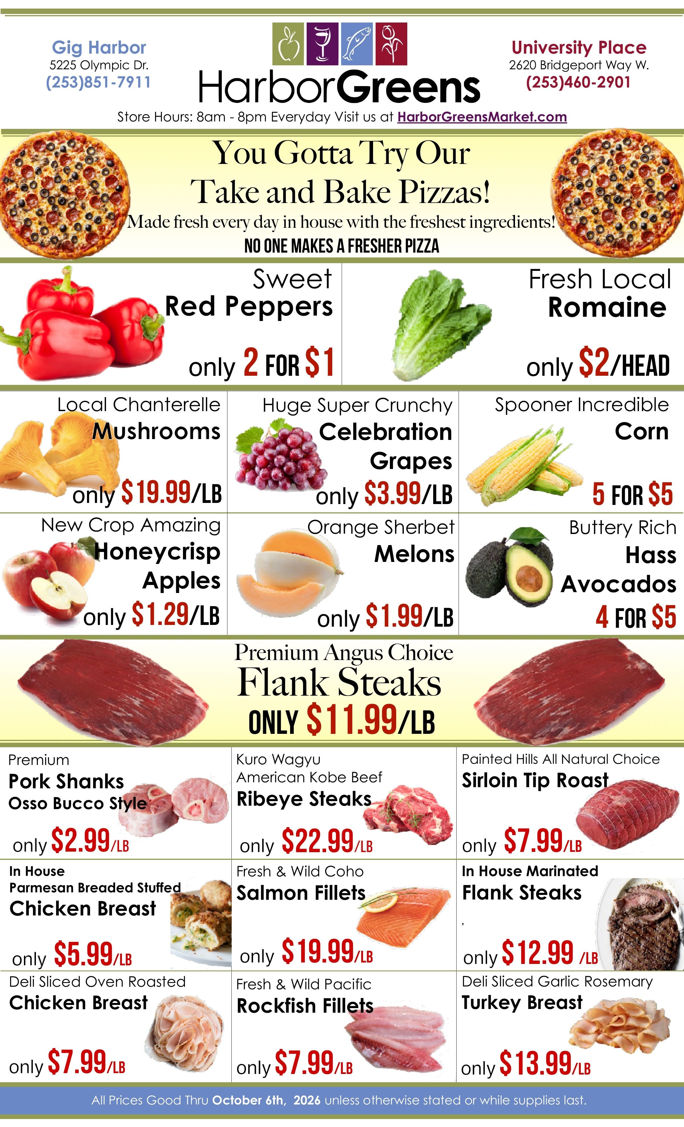 Harbor Greens Market Weekly Ad September 30 - October 6, 2026