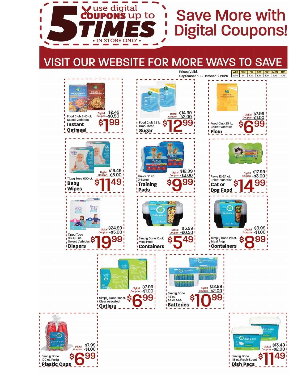Panaca Market Weekly Ad September 30 - October 6, 2026