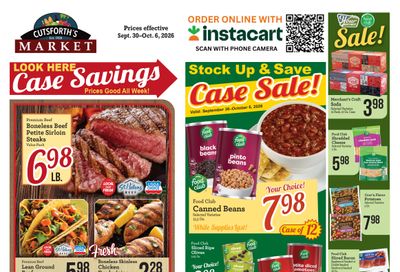 Cutsforth's Market Weekly Ad September 30 - October 6, 2026