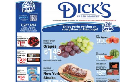 Dick's Market (Bountiful, UT) Weekly Ad September 30 - October 6, 2026