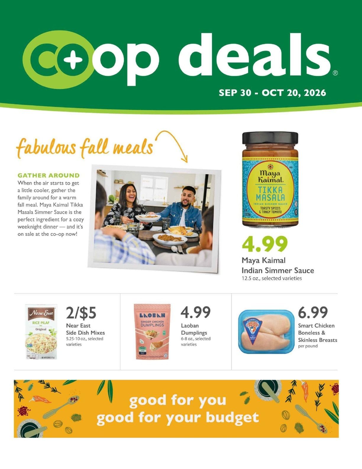 Davis Food Co-op Co+op Deals Weekly Ad September 30 - October 20, 2026