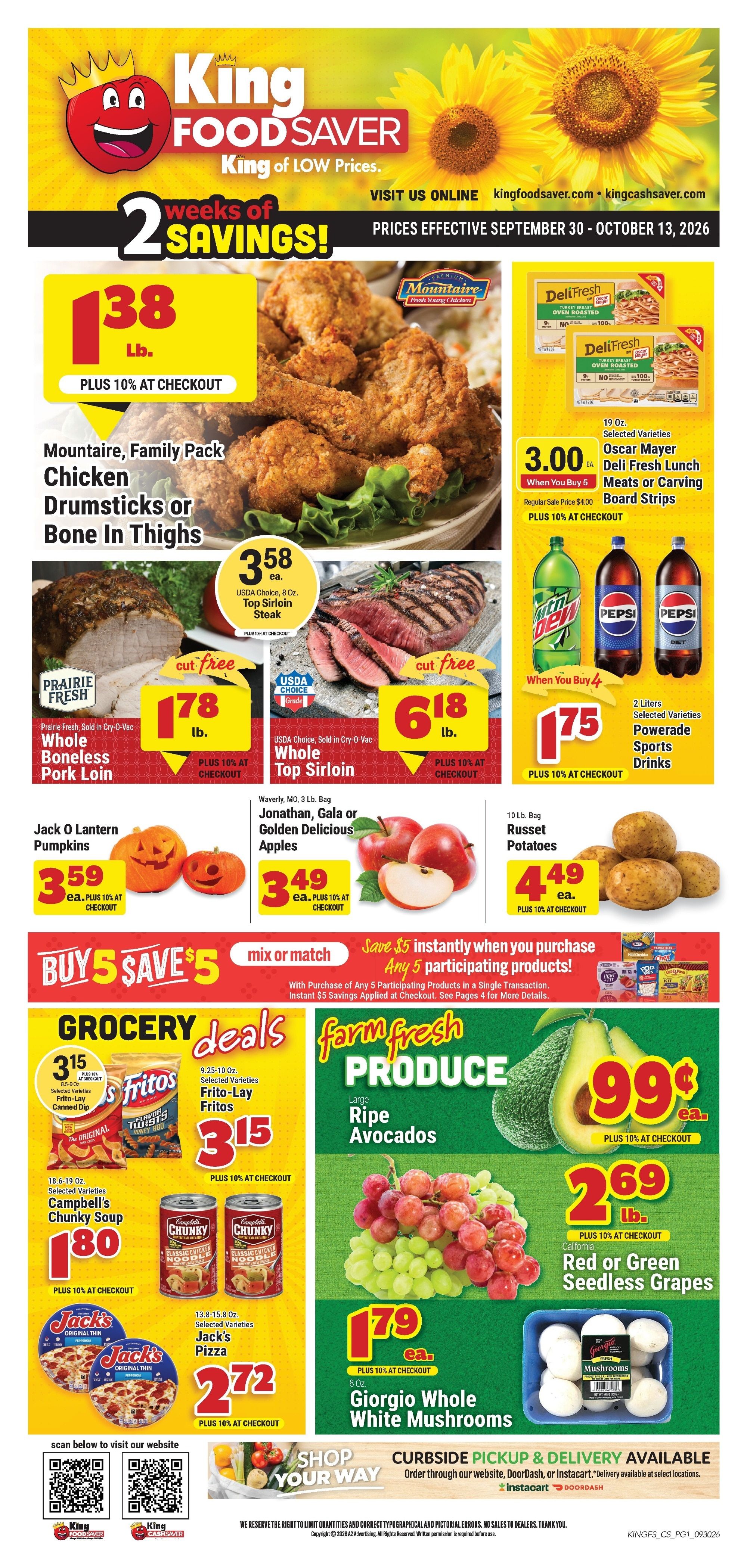 King Food Saver (Coffeyville, KS) Weekly Ad September 30 - October 13, 2026