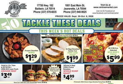 Raintree Market Weekly Ad September 30 - October 6, 2026