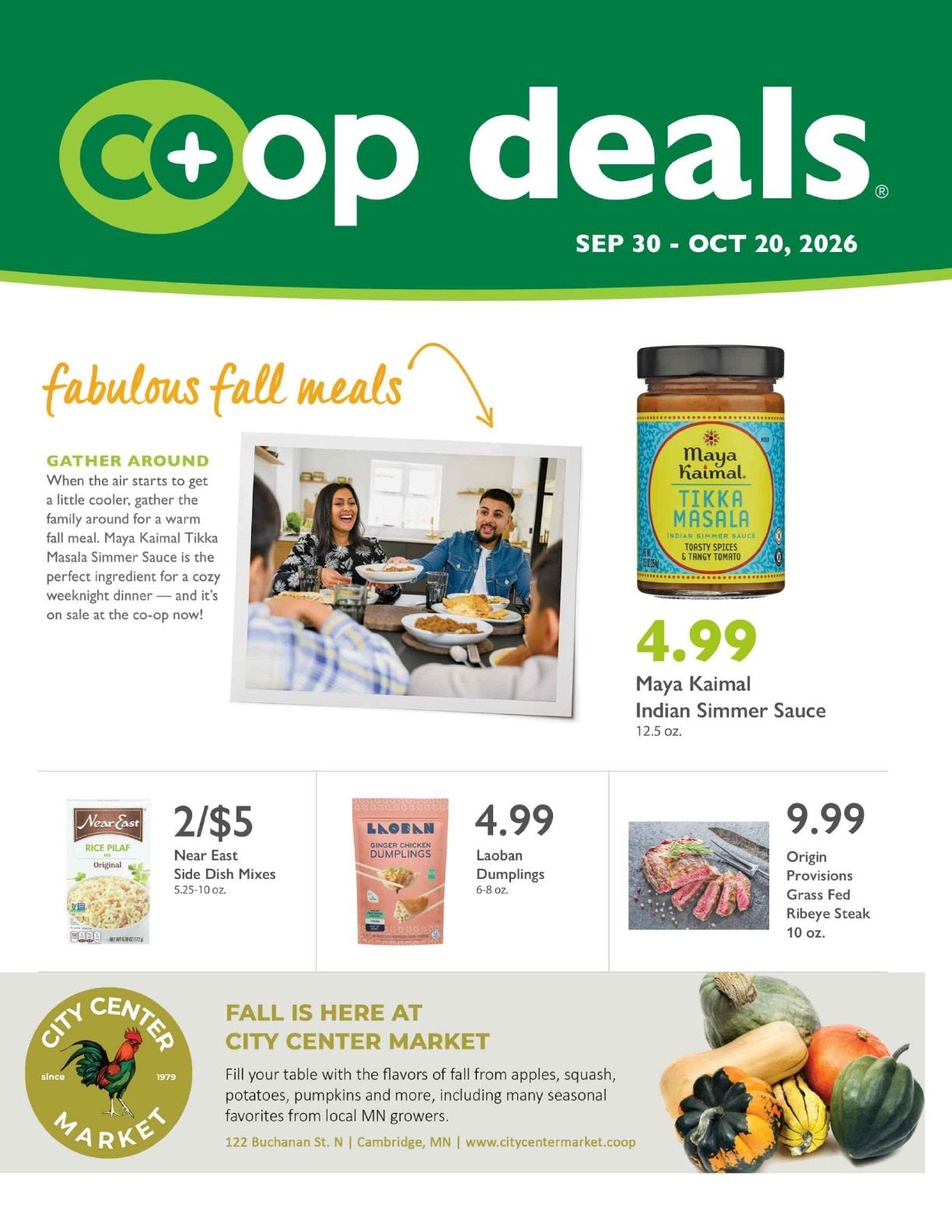 City Center Market Co+op Deals Weekly Ad September 30 - October 20, 2026