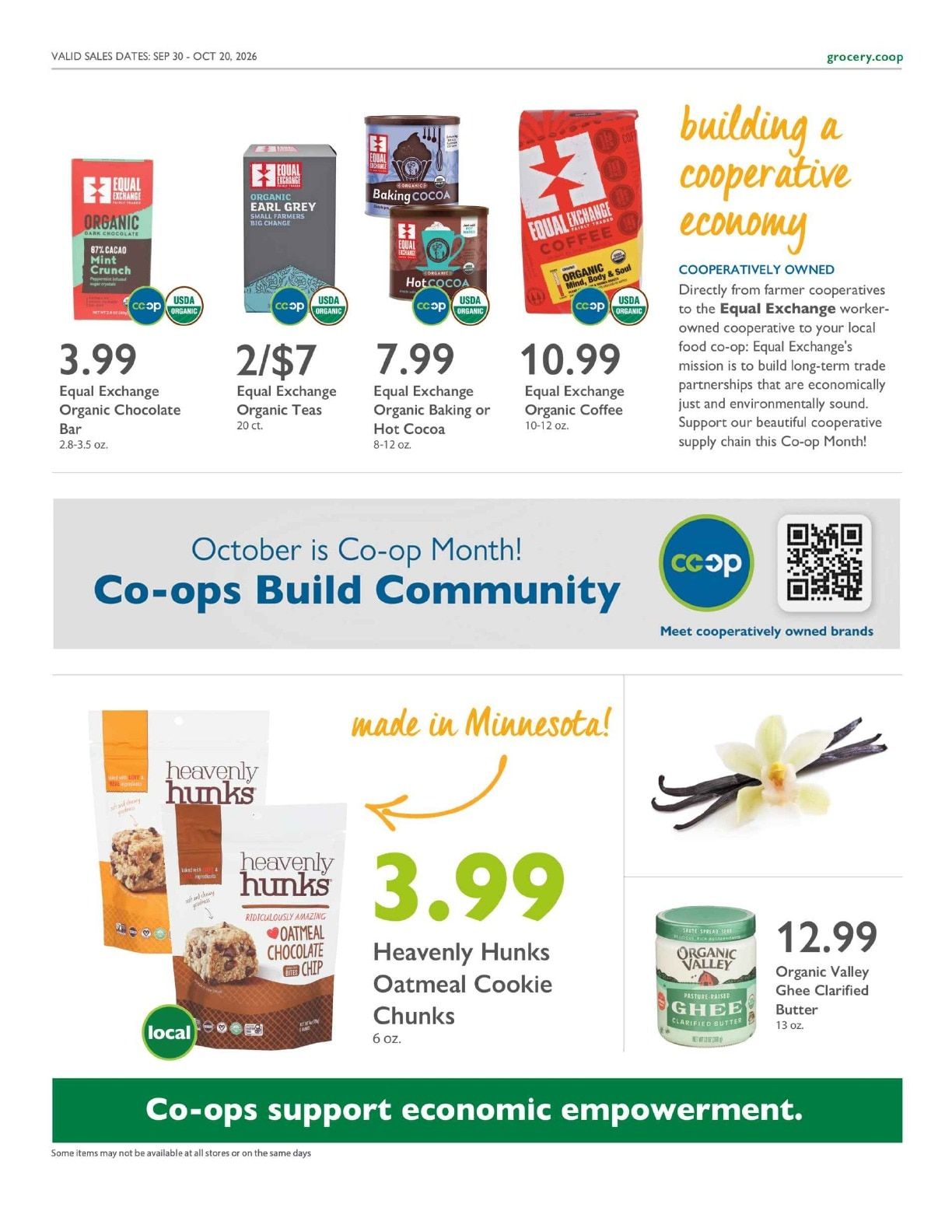 City Center Market Co+op Deals Weekly Ad September 30 - October 20, 2026