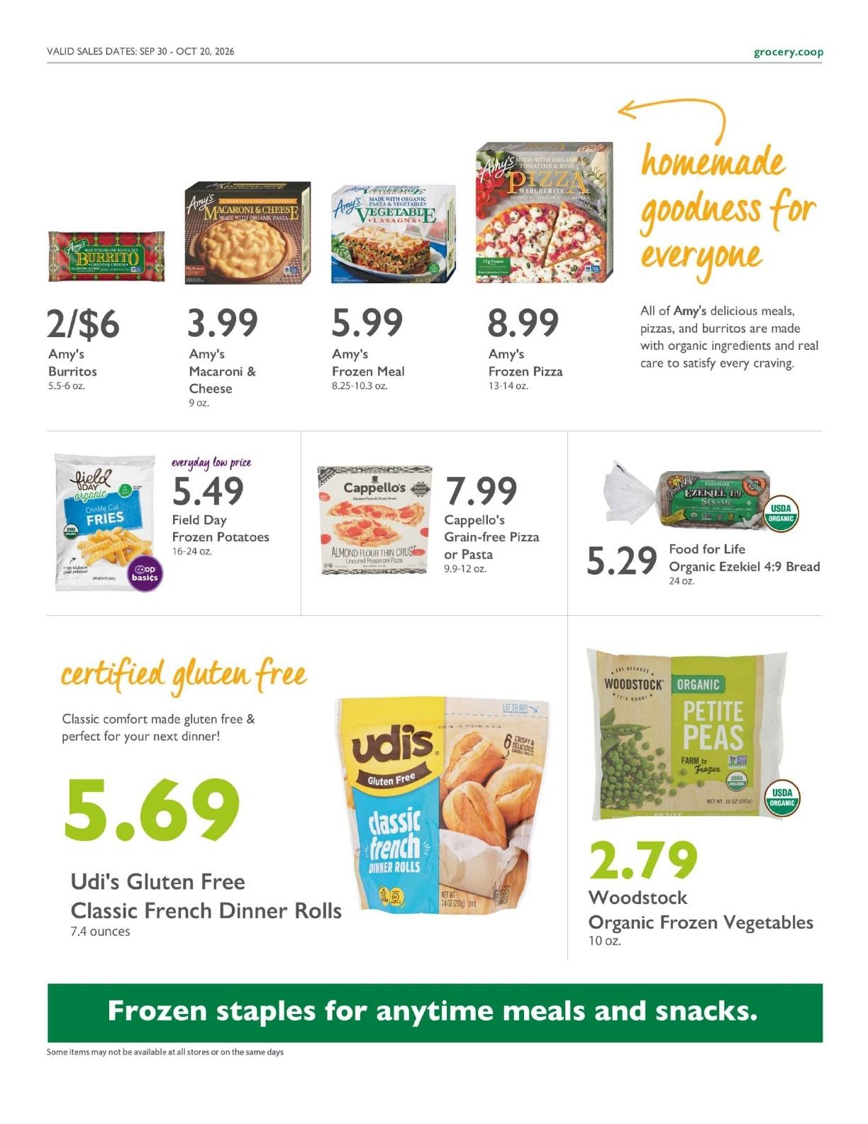 City Center Market Co+op Deals Weekly Ad September 30 - October 20, 2026