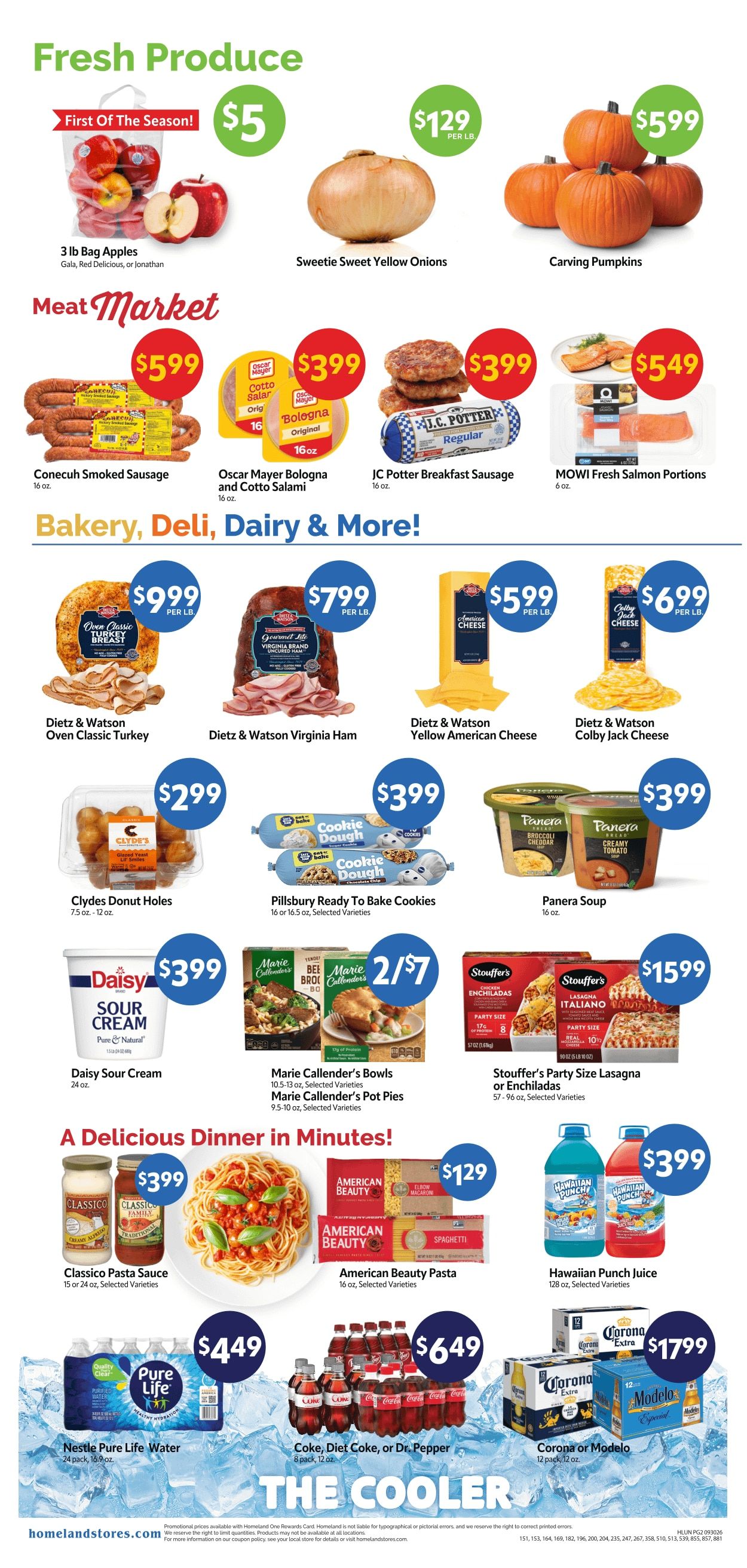 Homeland Stores (Muskogee and Okemah, OK) Weekly Ad September 30 - October 6, 2026