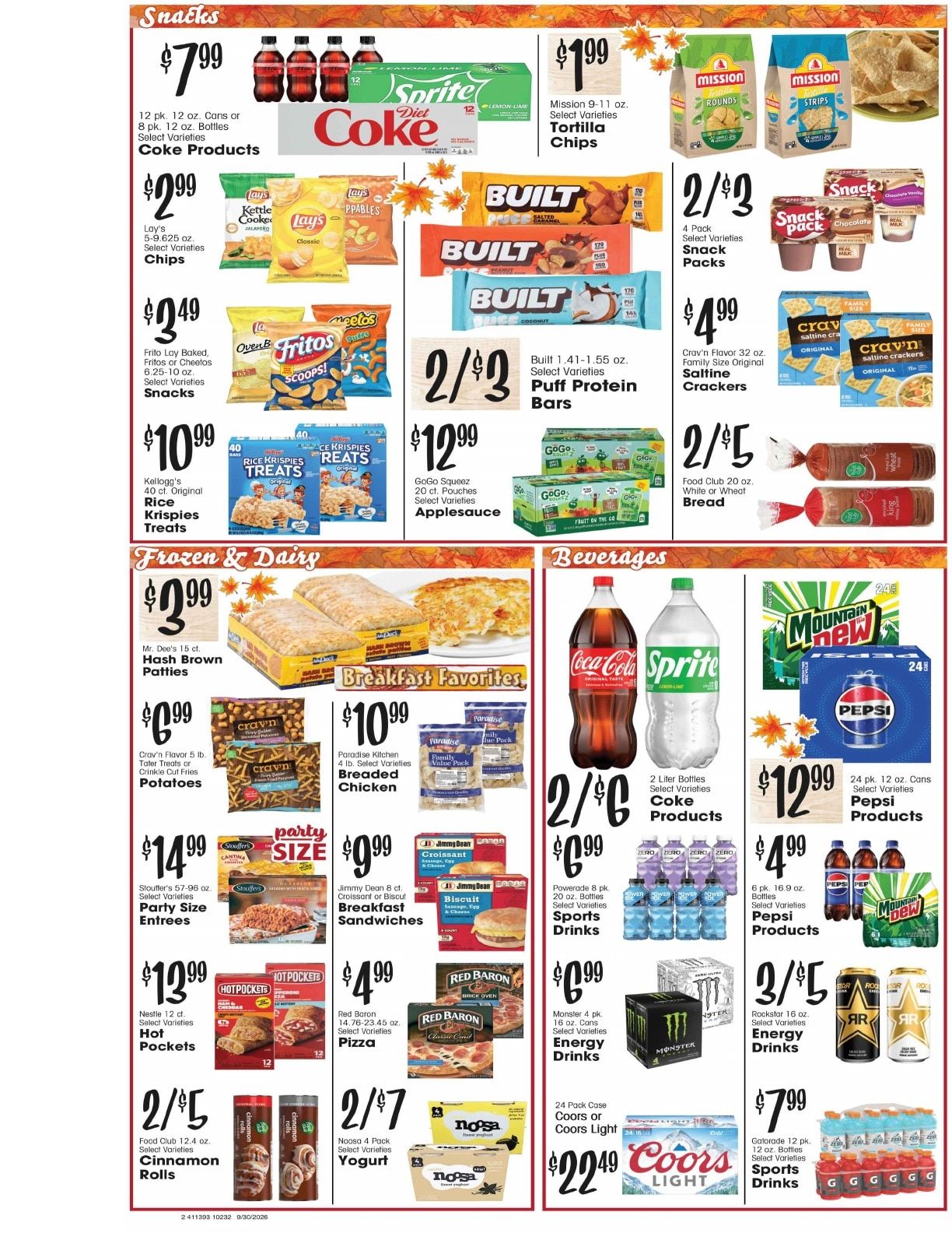 Cedaredge Foodtown (Cedaredge, CO) Weekly Ad September 30 - October 6, 2026