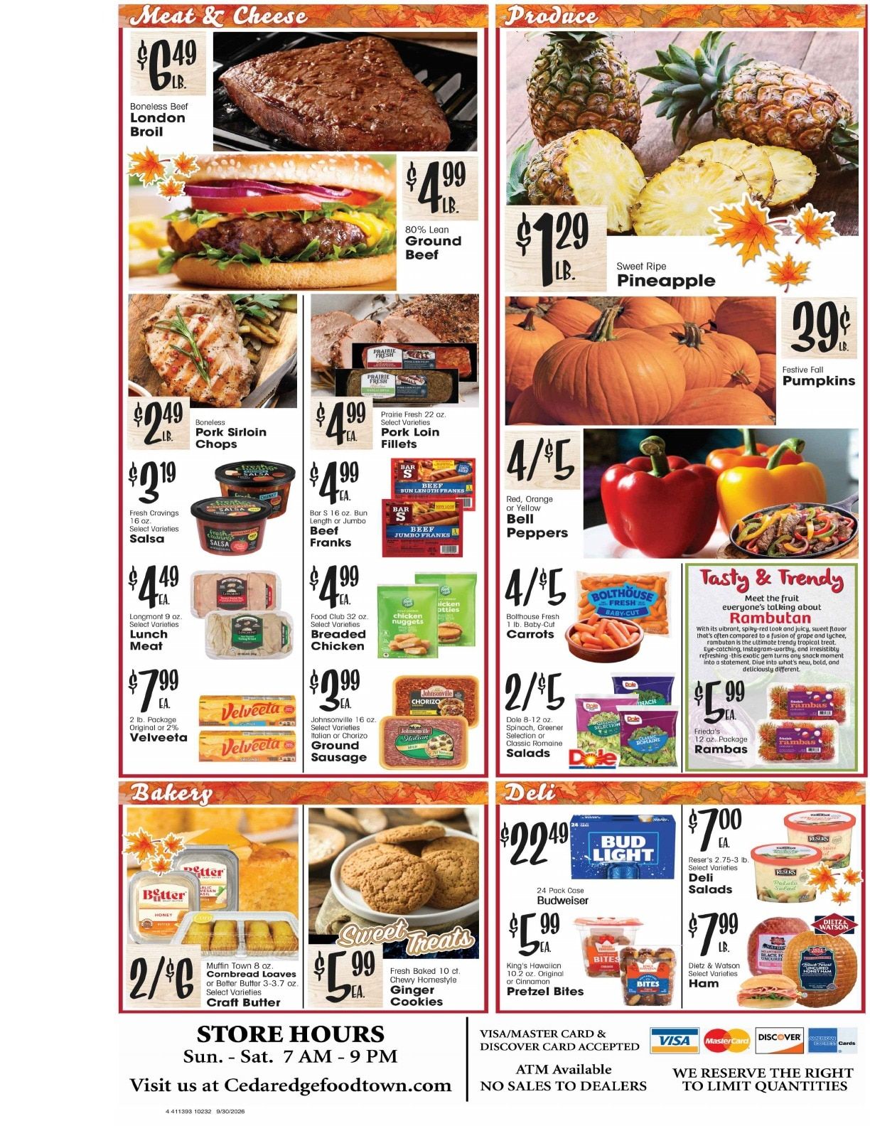 Cedaredge Foodtown (Cedaredge, CO) Weekly Ad September 30 - October 6, 2026