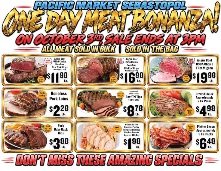 Pacific Market (Sebastopol, CA) Weekly Ad September 30 - October 6, 2026