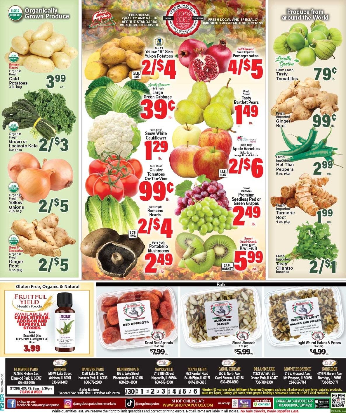 Angelo Caputo's Fresh Market (Addison and other locations, IL) Weekly Ad September 30 - October 6, 2026