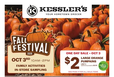 Kessler's Grocery Weekly Ad September 30 - October 6, 2026