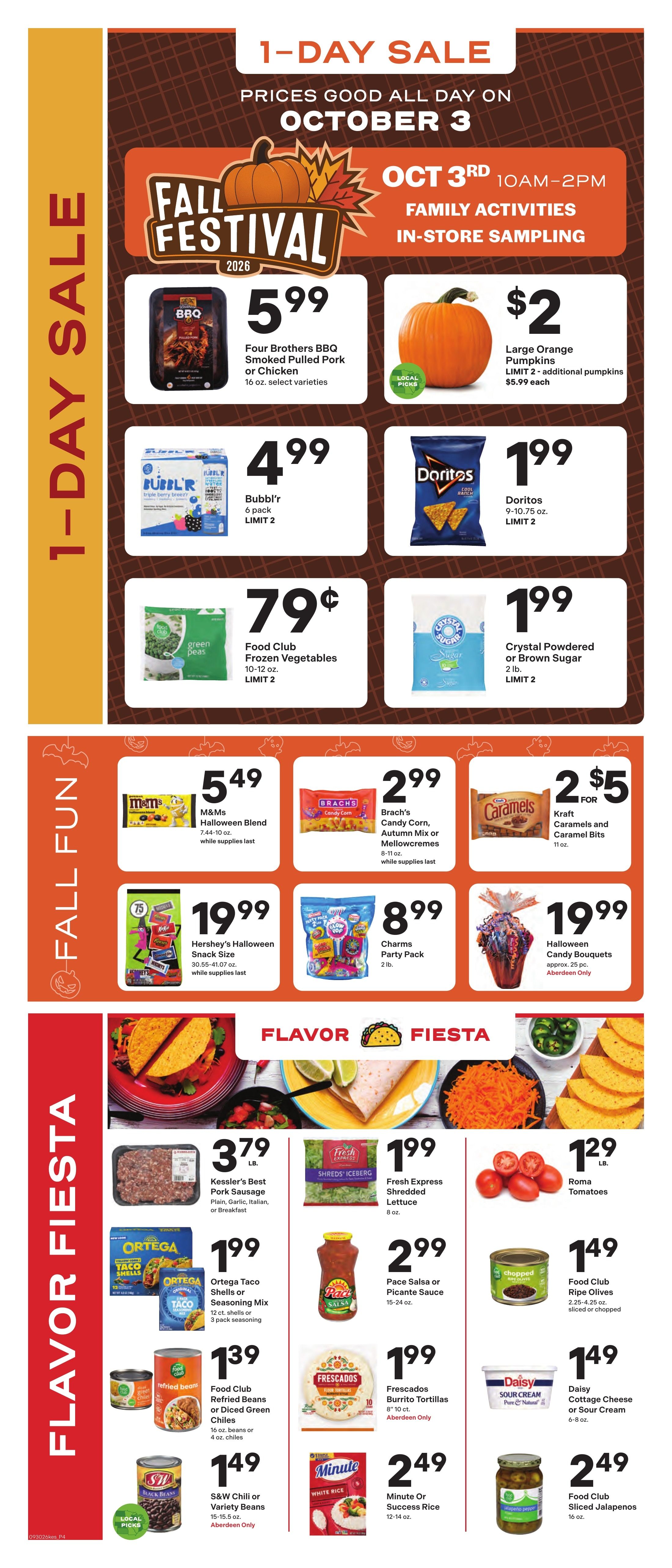 Kessler's Grocery Weekly Ad September 30 - October 6, 2026