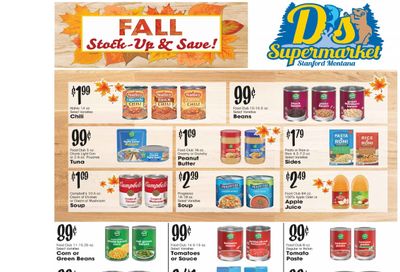 D's Supermarket (Stanford, MT) Weekly Ad September 30 - October 6, 2026