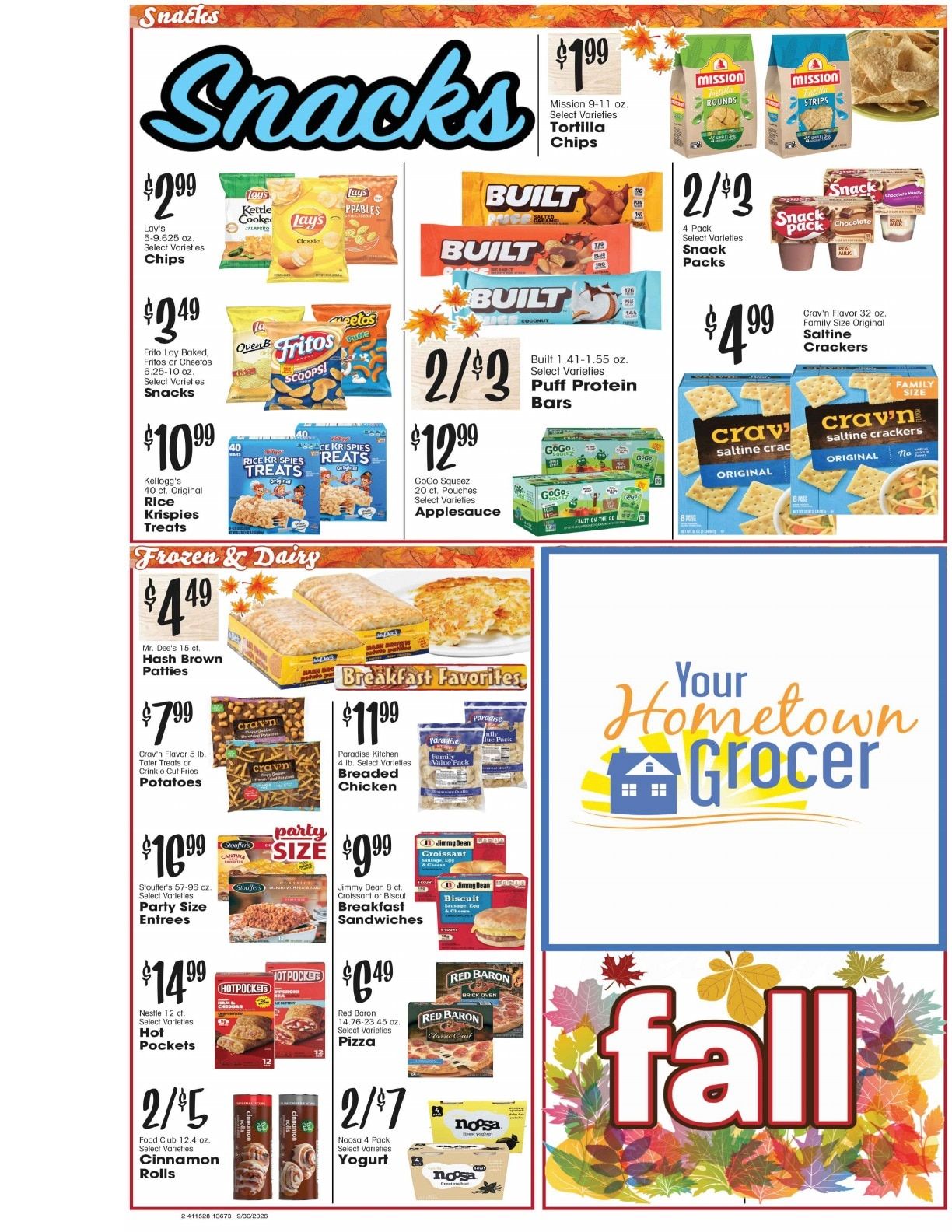 D's Supermarket (Stanford, MT) Weekly Ad September 30 - October 6, 2026