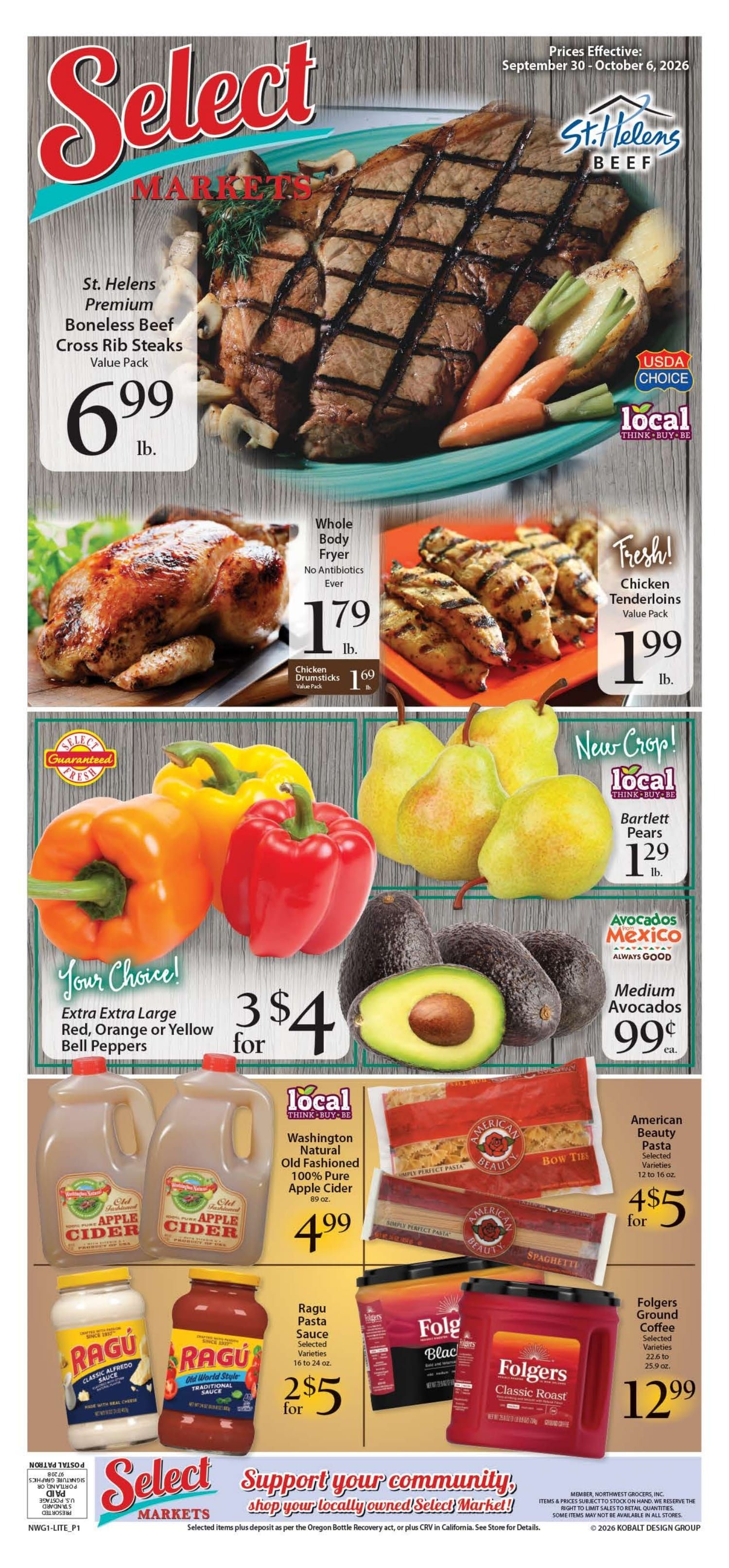 Okie's Select Market Weekly Ad September 30 - October 6, 2026