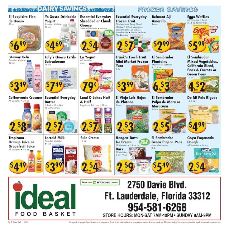 Ideal Food Basket (Fort Lauderdale, FL) Weekly Ad September 30 - October 6, 2026