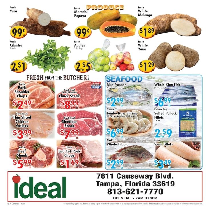 Ideal Food Basket (Tampa, FL) Weekly Ad September 30 - October 6, 2026