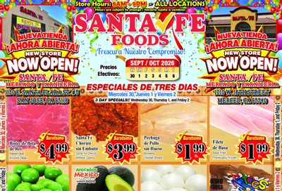 Santa Fe Foods Weekly Ad September 30 - October 6, 2026
