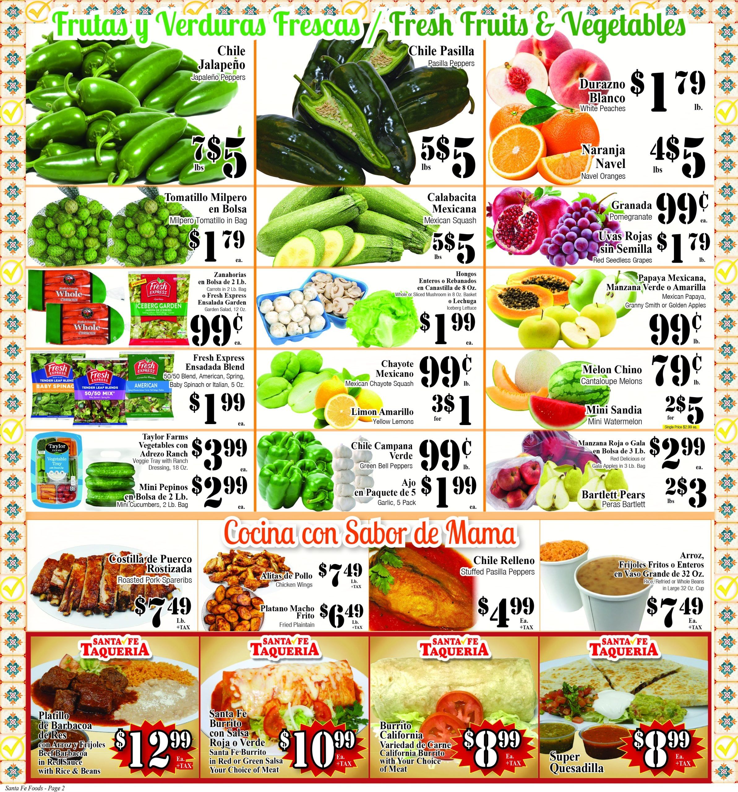 Santa Fe Foods Weekly Ad September 30 - October 6, 2026