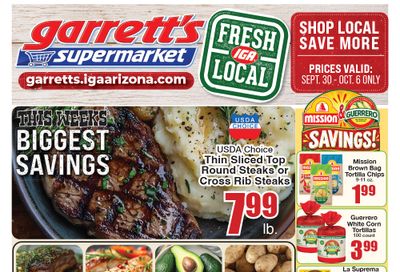 Garrett's IGA Weekly Ad September 30 - October 6, 2026