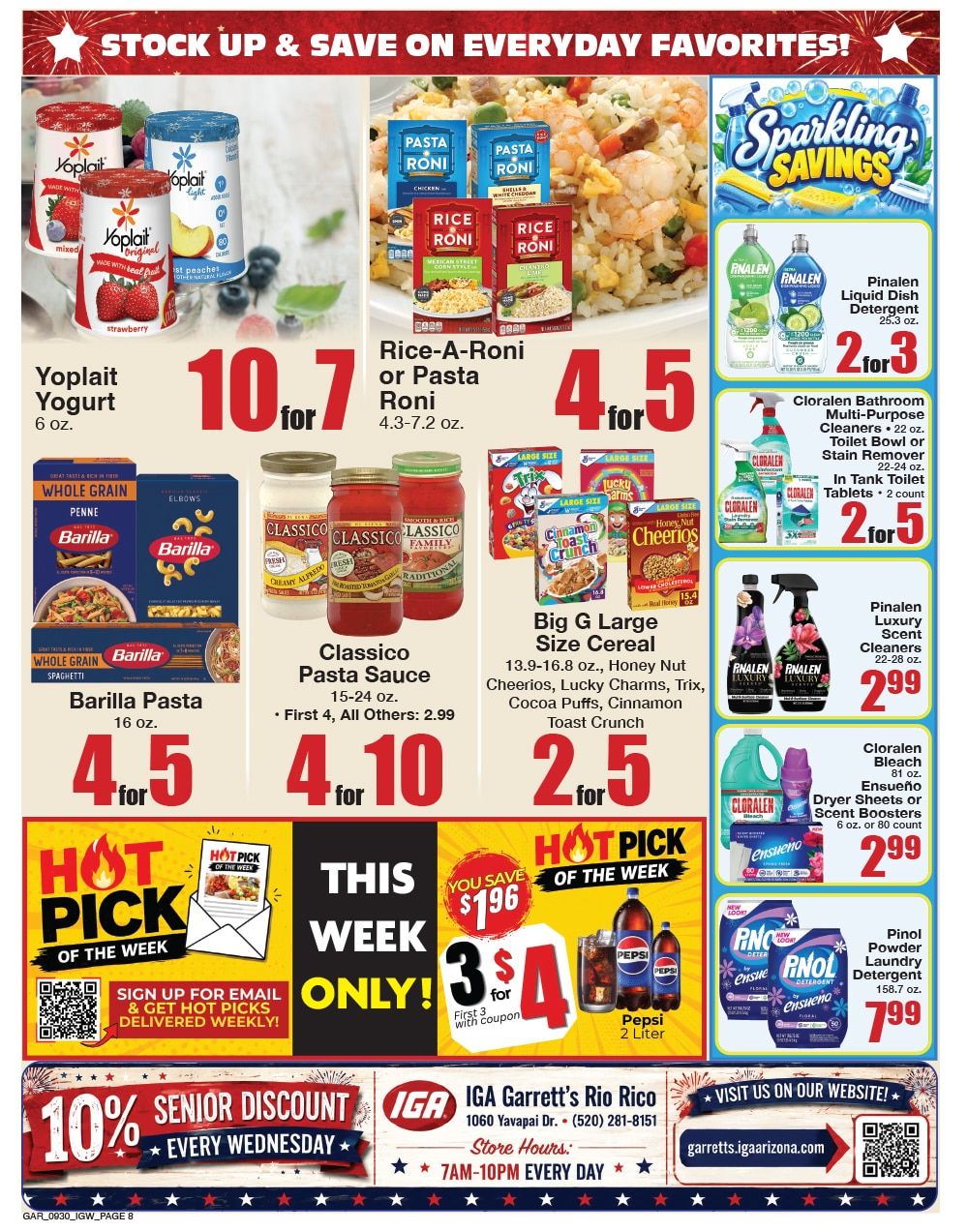 Garrett's IGA Weekly Ad September 30 - October 6, 2026