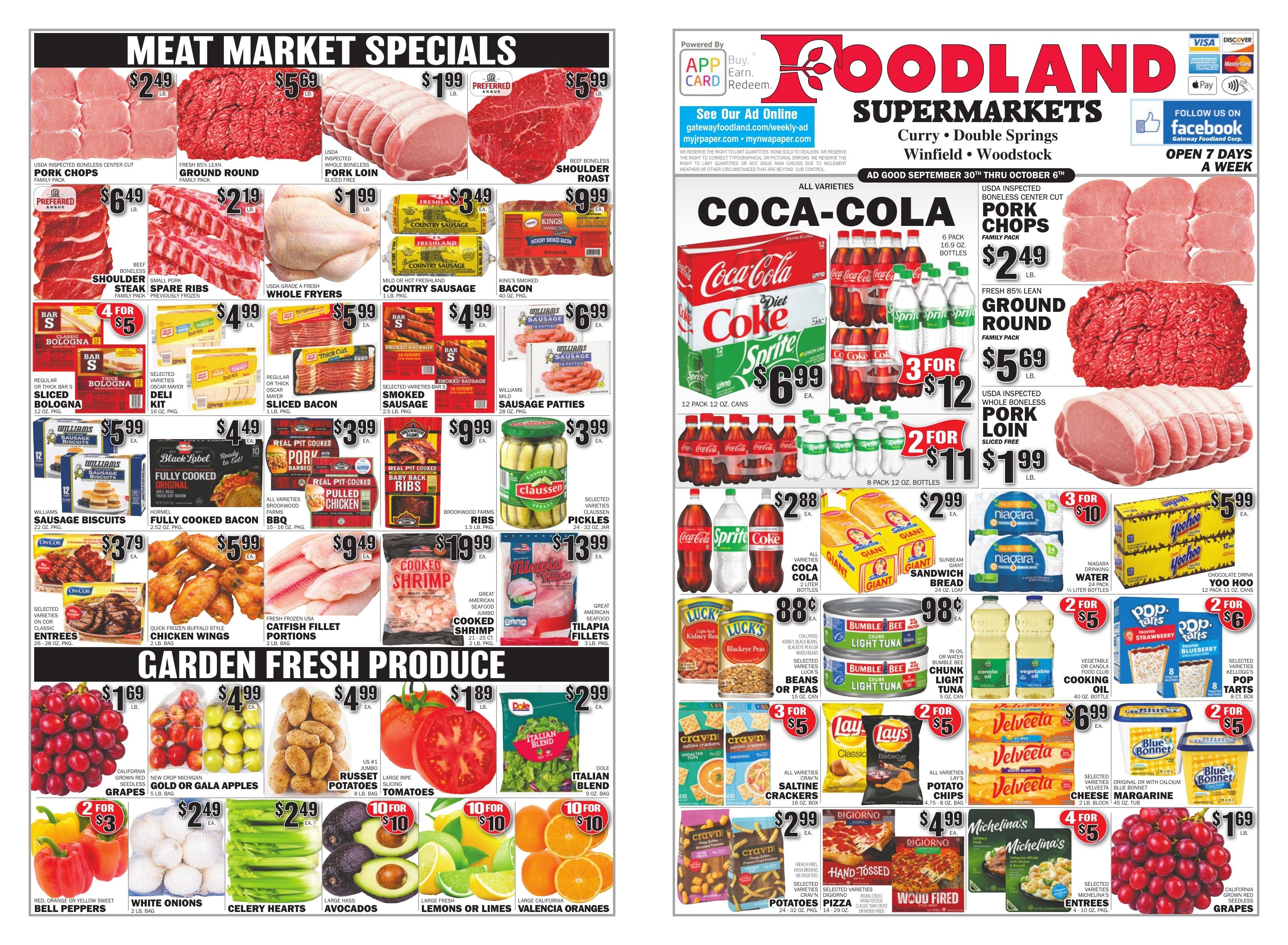 Gateway Foodland (Alabama) Weekly Ad September 30 - October 6, 2026