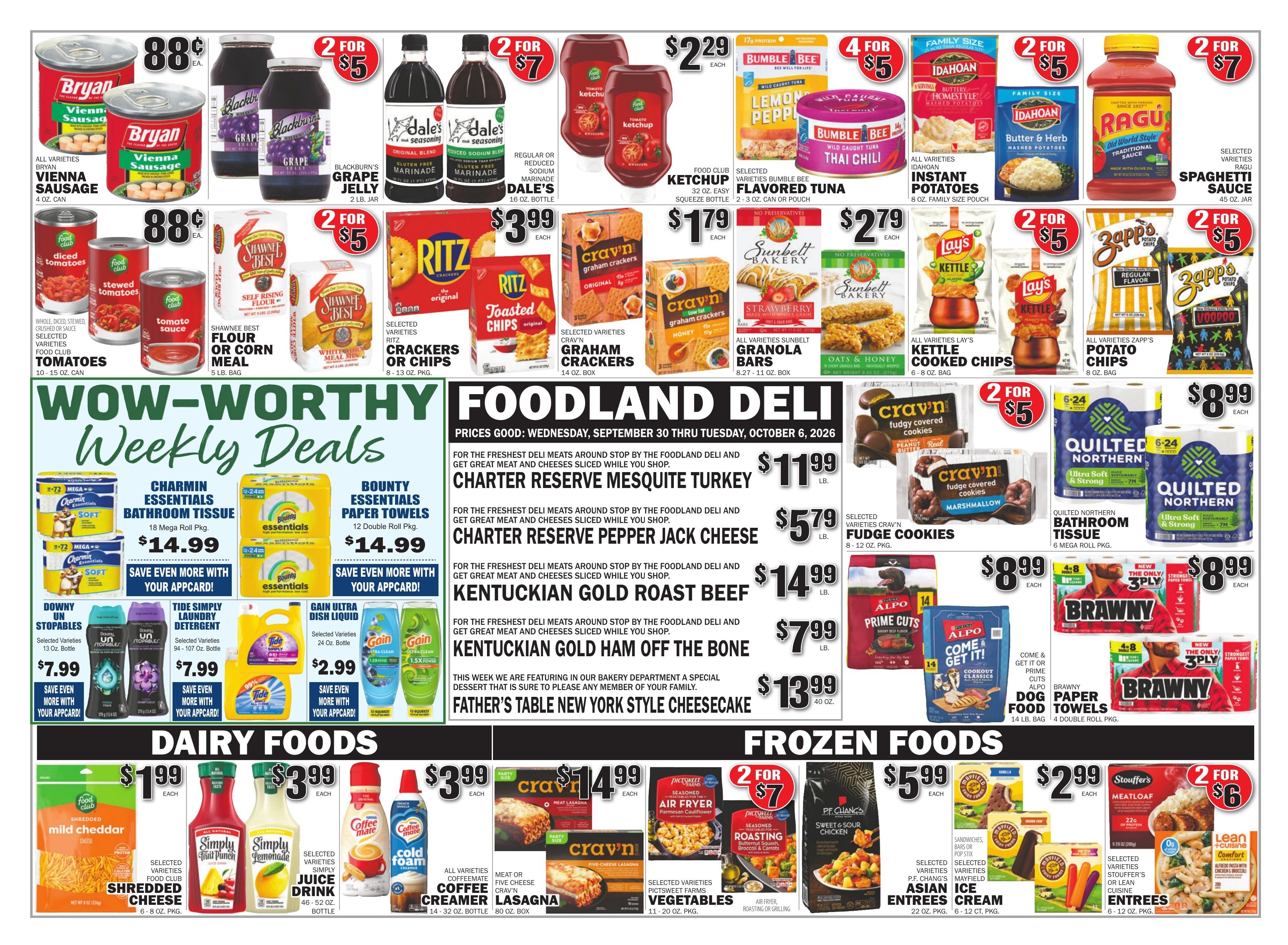 Gateway Foodland (Moulton, AL) Weekly Ad September 30 - October 6, 2026